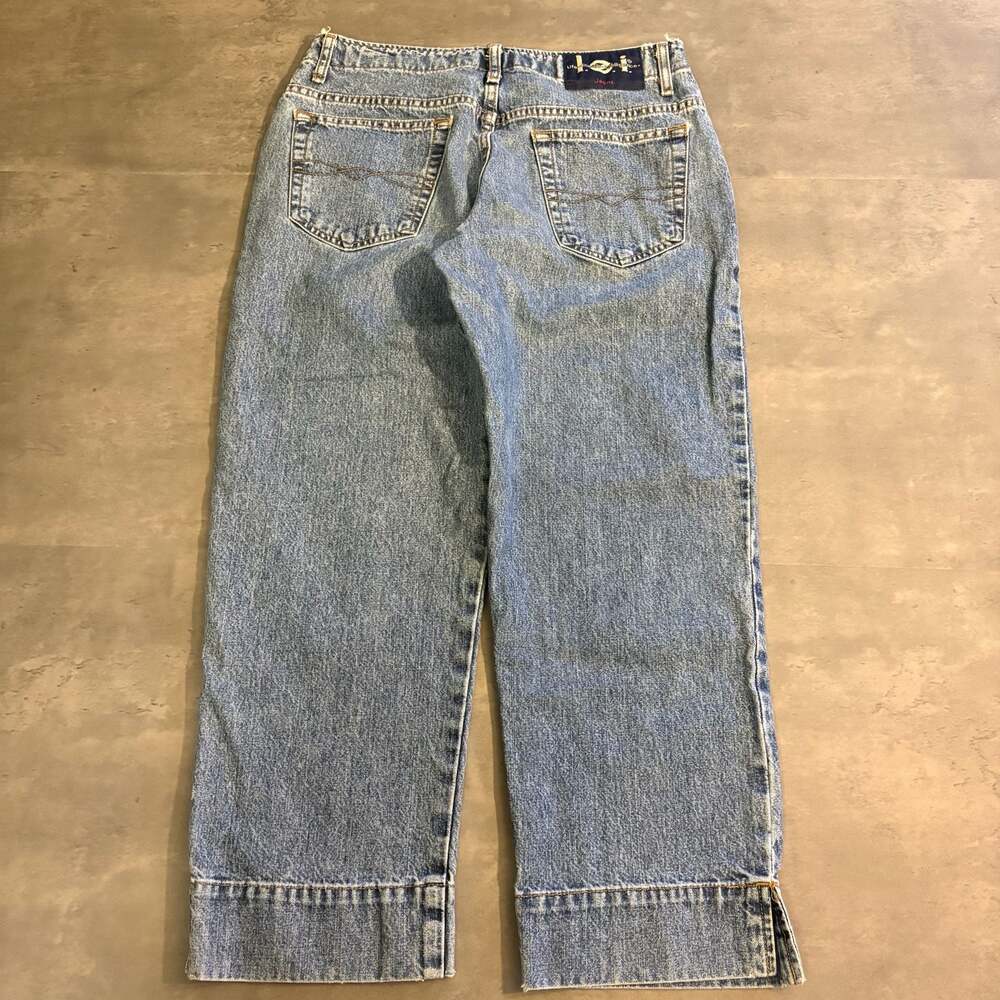 Vintage L.E.I. Jeans Size 9 High Rise Straight Leg Cropped